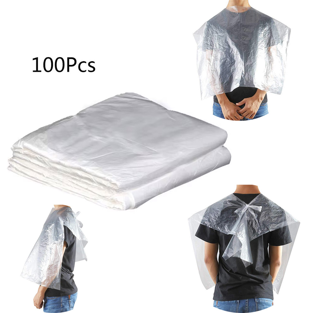 Hair Care Clinic - 100Pcs 60*90cm Disposable Waterproof Barber Cape