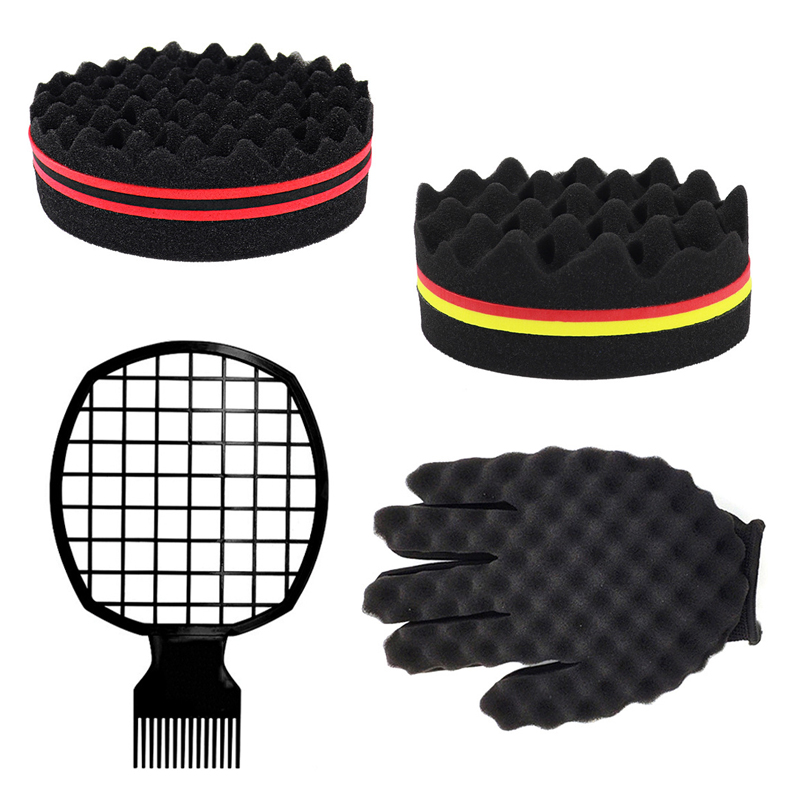 Afro Pick Comb - 2pcs Afro Twist hair comb sponge