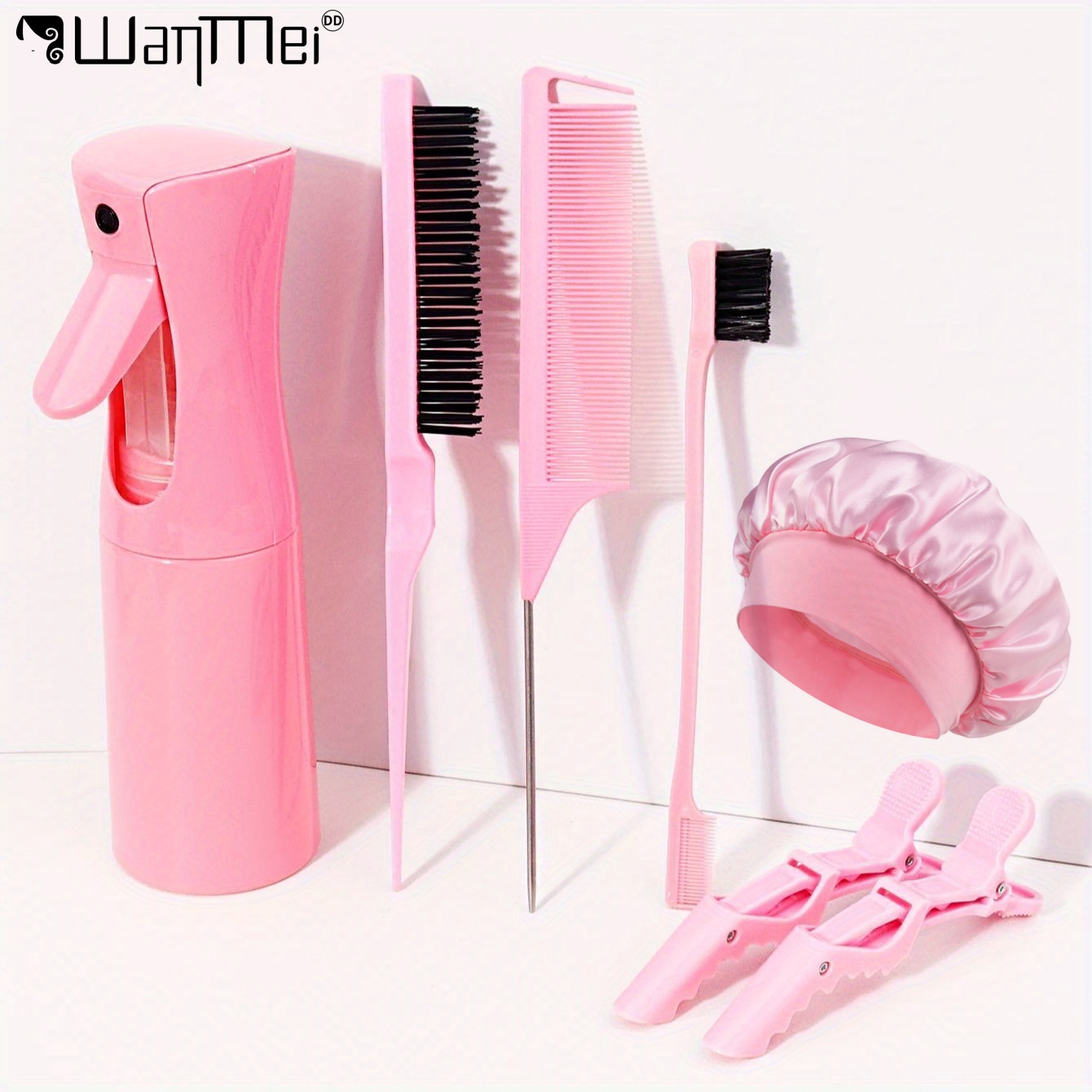 Satin Hair Bonnet - Professional Hair Styling Tools Set Continuous
