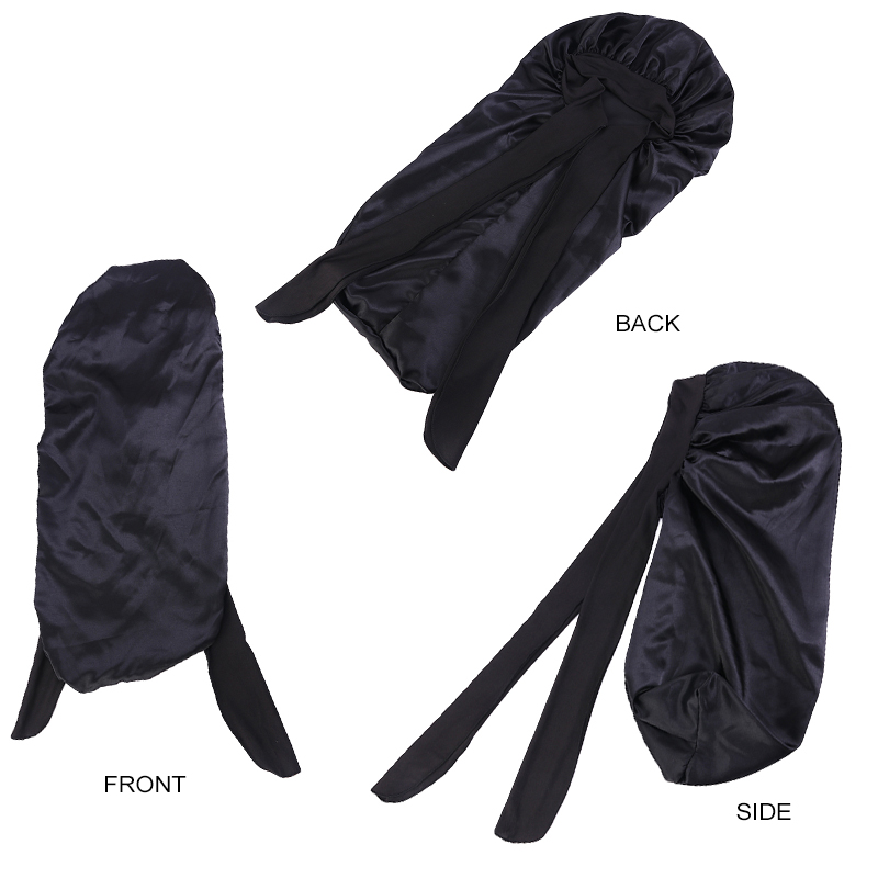 Solid Color Bowknot Braid Bonn - đánh giá và giá Satin Hair Bonnet