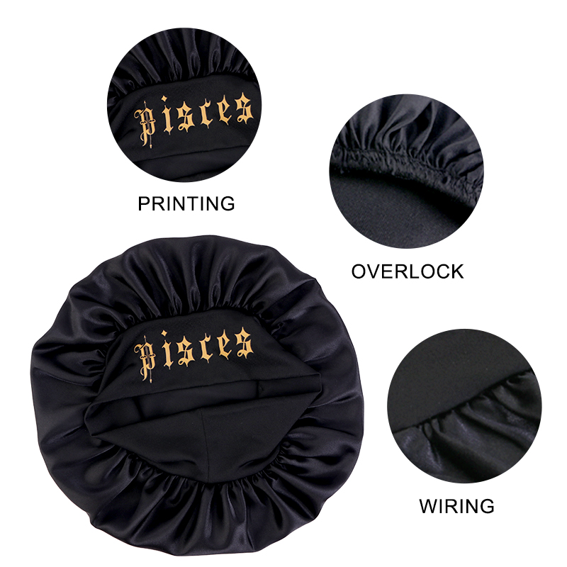 New 12 Zodiac Solid Color Slee - đánh giá và giá Satin Hair Bonnet