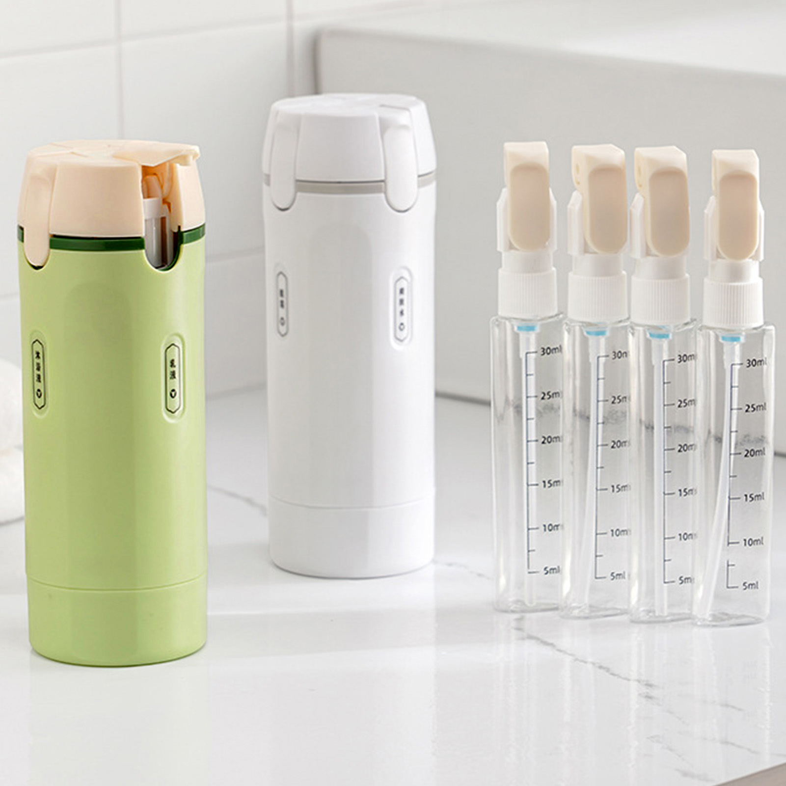 4-in-1 Travel Liquid Dispenser - đánh giá và giá Dry Shampoo Travel