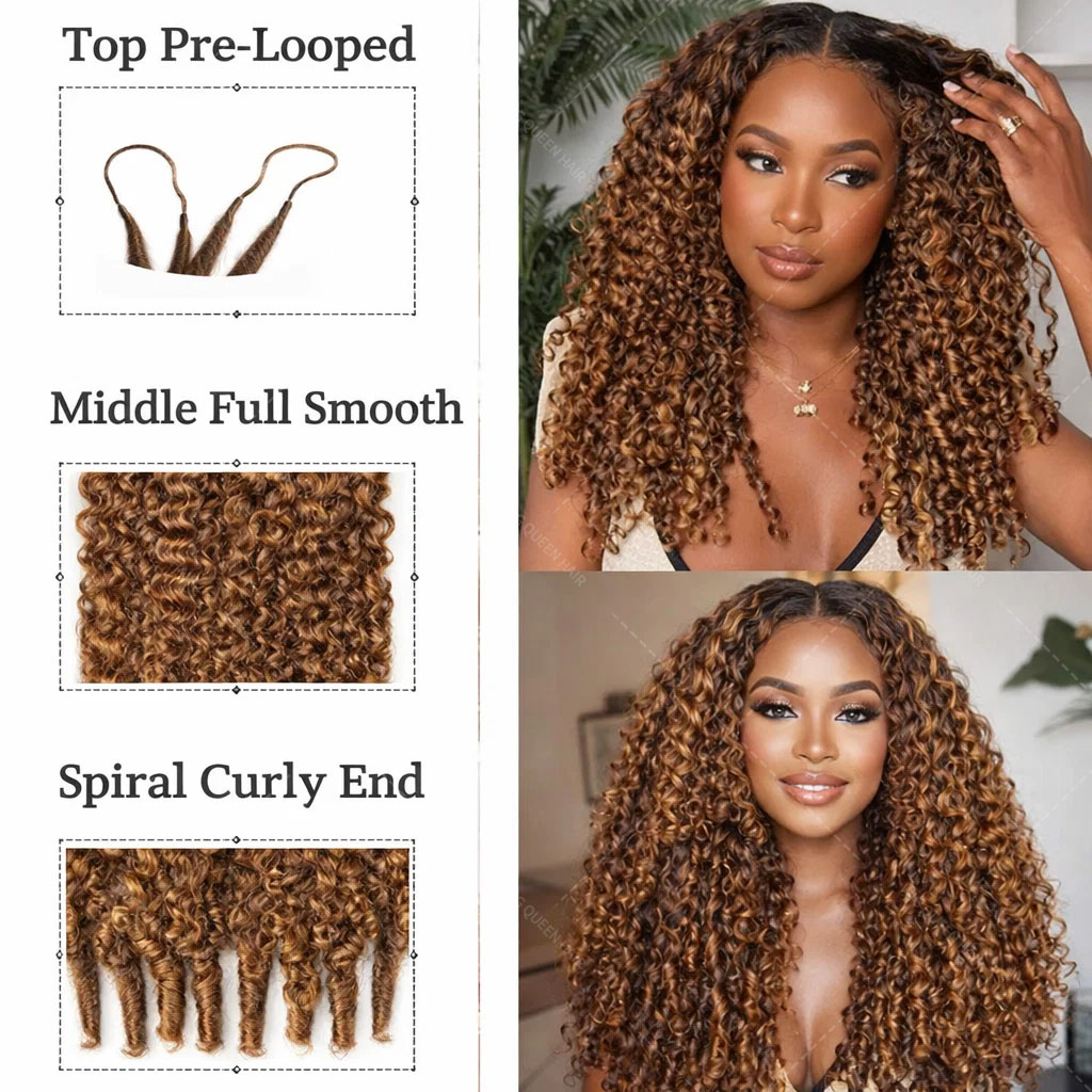P427 Highlight Burmese Curly F - đánh giá và giá Crochet Braiding Hair