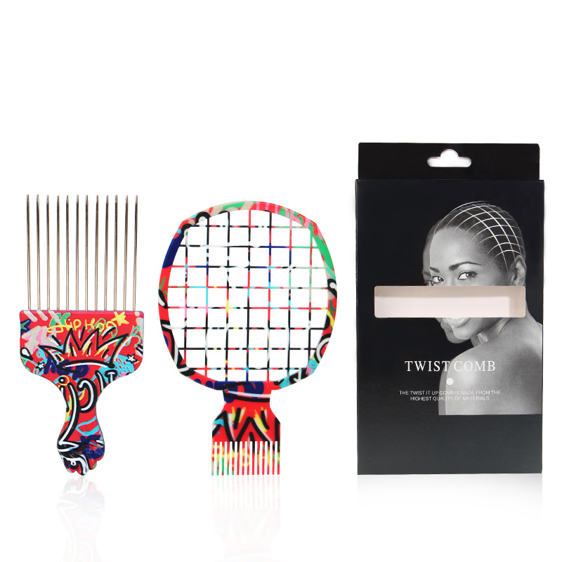 2Pcs Professional Salon Afro C - đánh giá và giá Afro Pick Comb