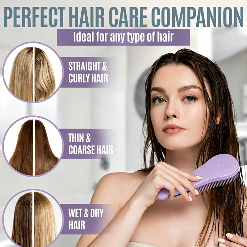 Wheat Straw Scalp Massage Brus - đánh giá và giá Hair Care Set