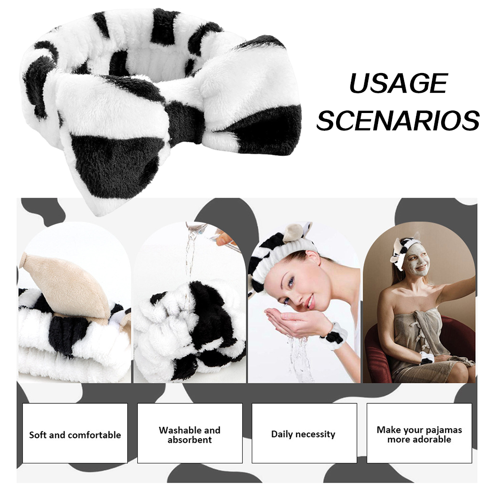 4pcs 3D Cow Headband Super Cut - đánh giá và giá Hair Care Set