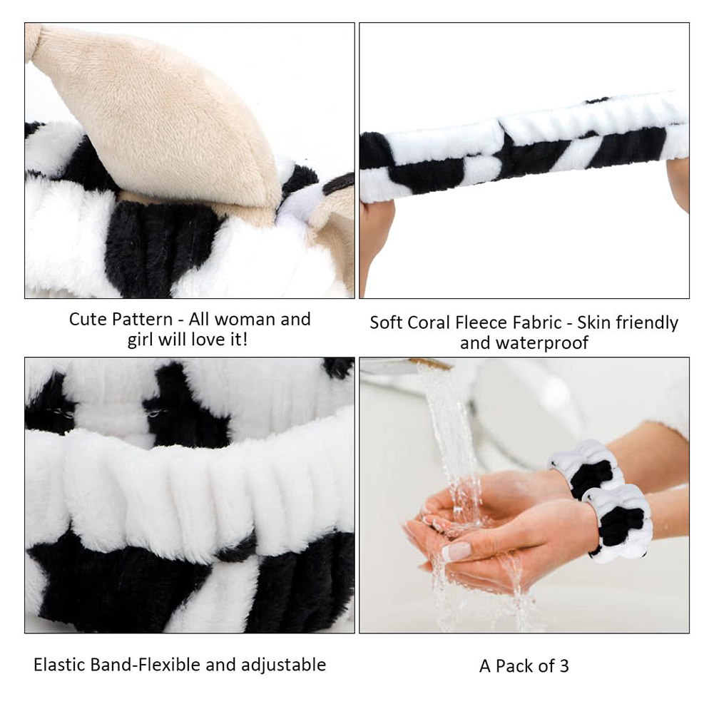 4pcs 3D Cow Headband Super Cut - đánh giá và giá Hair Care Set