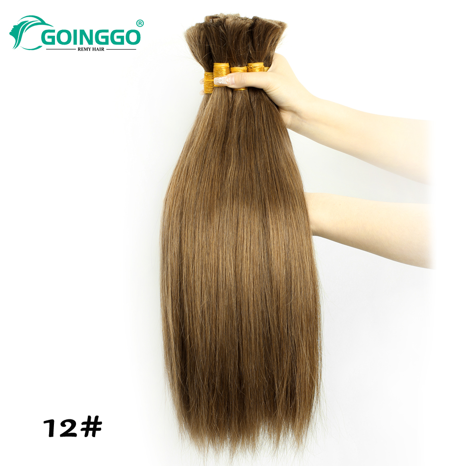 12# Golden Brown Straight Bulk - đánh giá và giá Crochet Braiding Hair