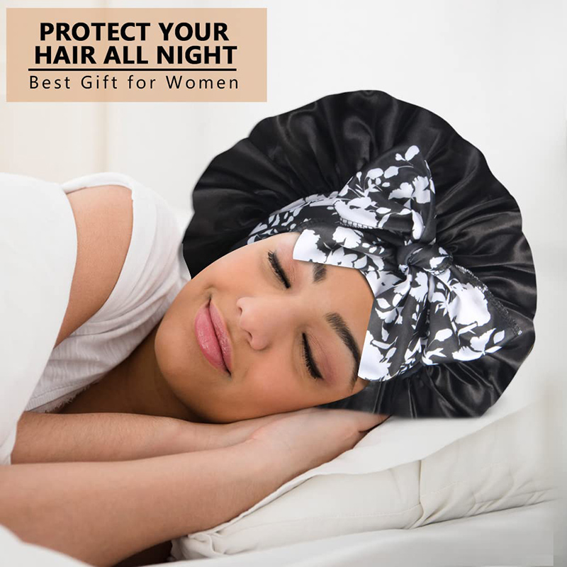 2PCS/LOT Boho Printed Headband - đánh giá và giá Satin Hair Bonnet