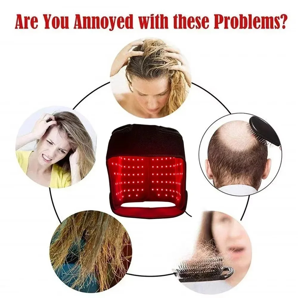 LED Red Light Therapy Hat For  - đánh giá và giá Hair Care Frizzy Hair