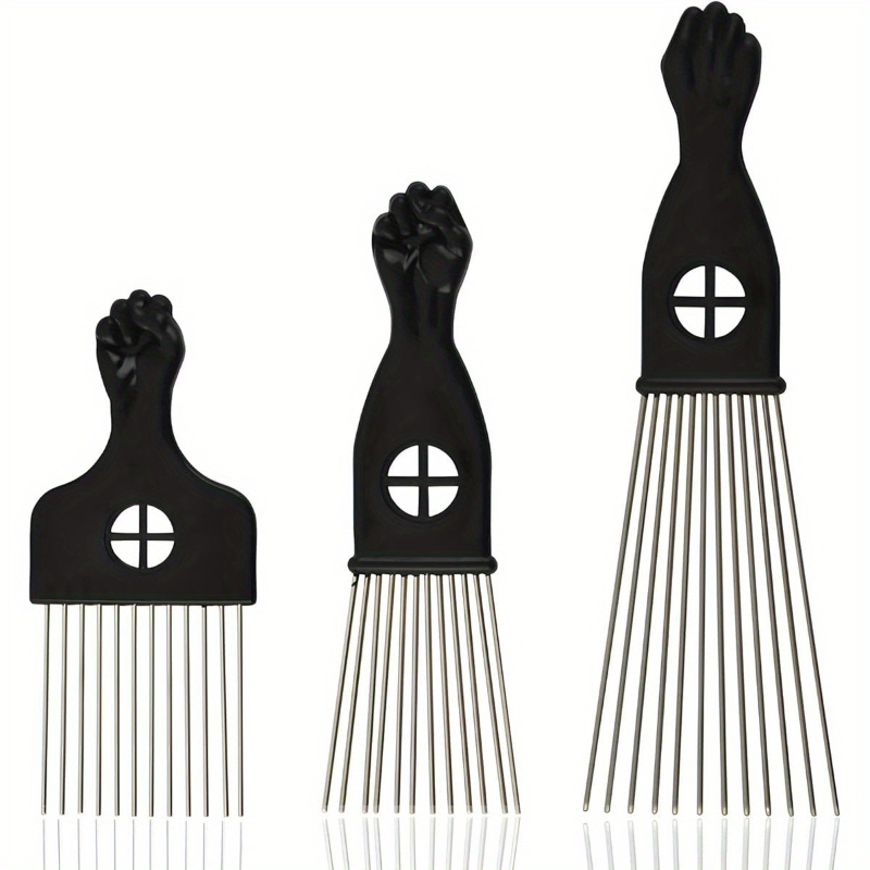 1- Piece Stainless Steel Afro  - đánh giá và giá Afro Pick Comb