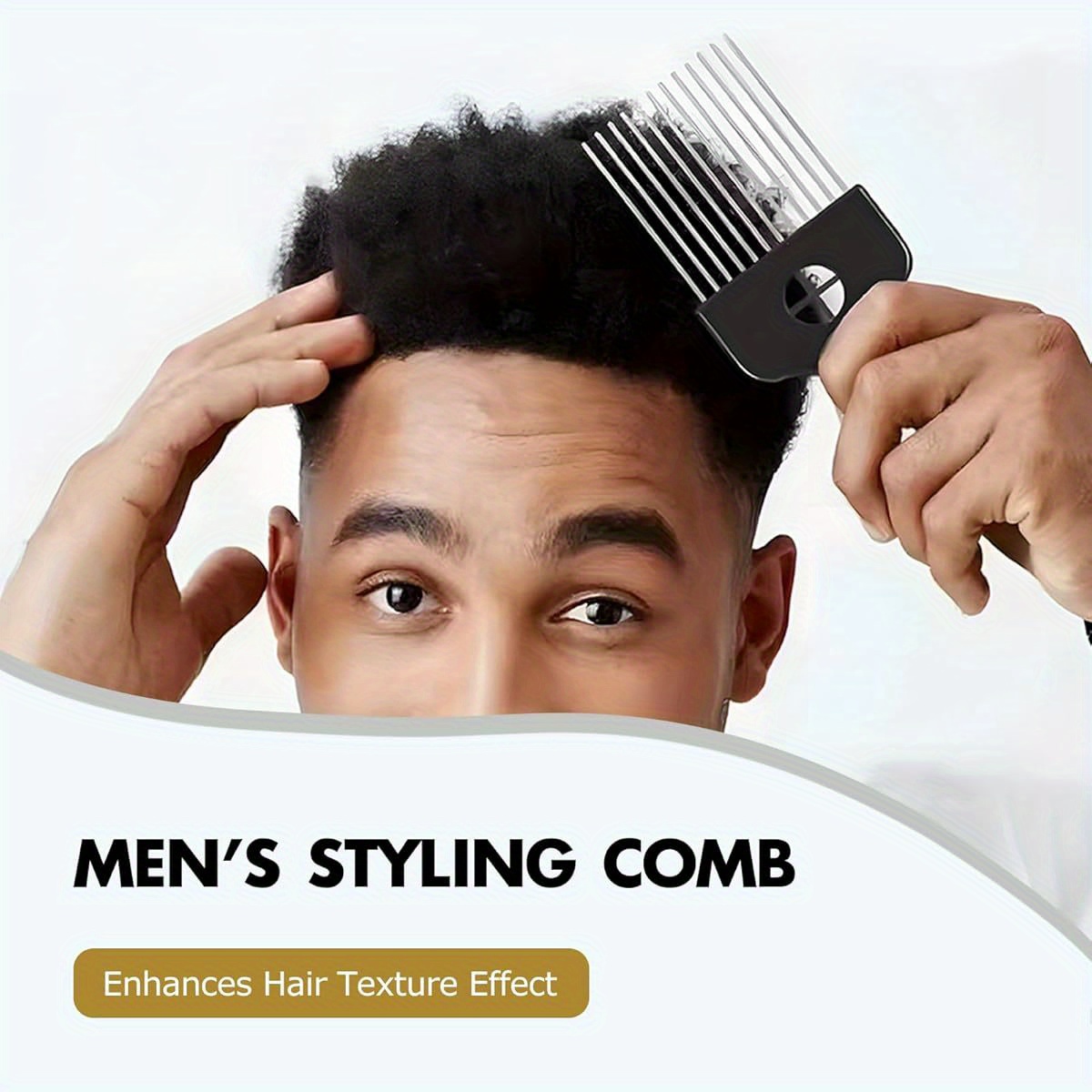 1- Piece Stainless Steel Afro  - đánh giá và giá Afro Pick Comb