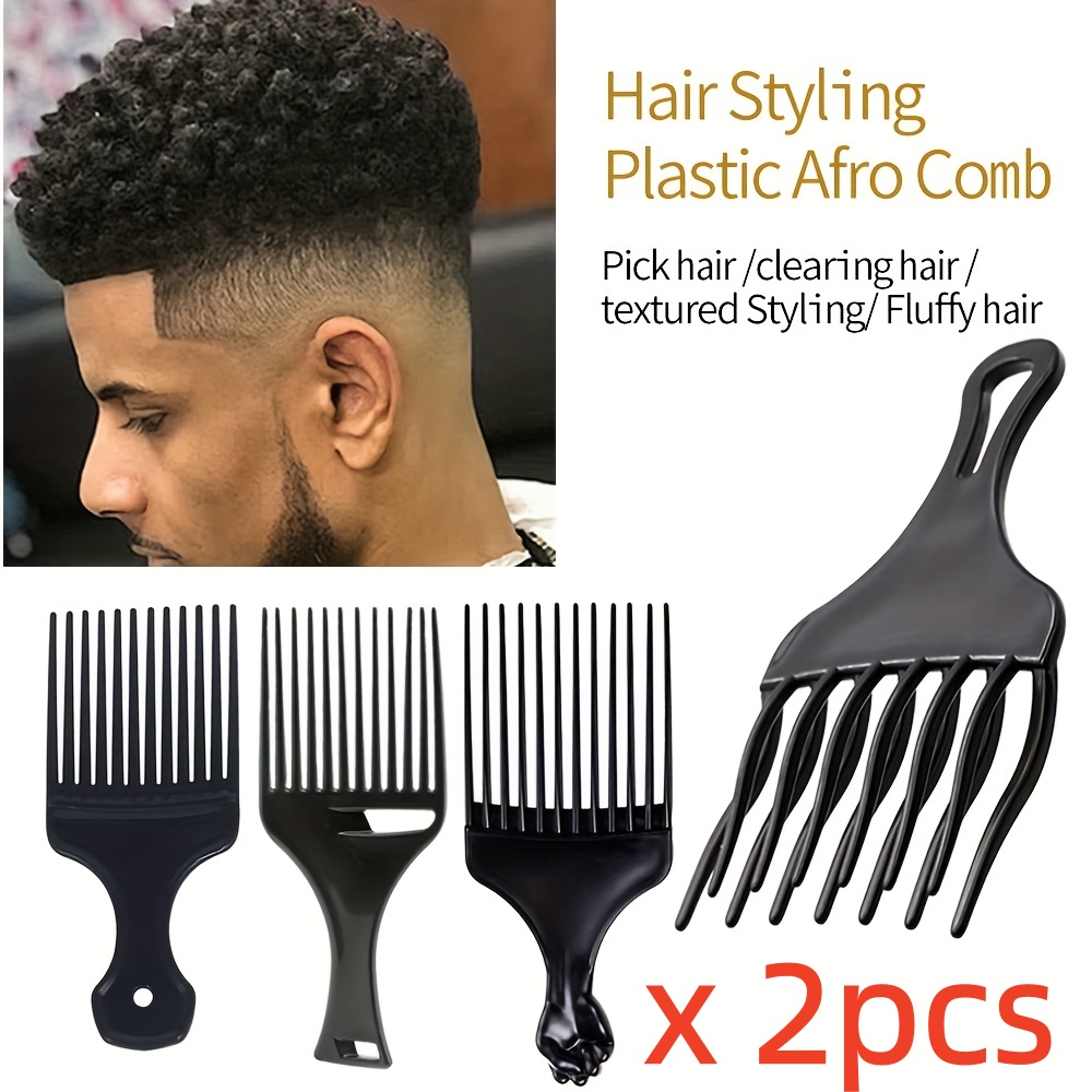 2pcs/pack Professional Barber  - đánh giá và giá Afro Pick Comb