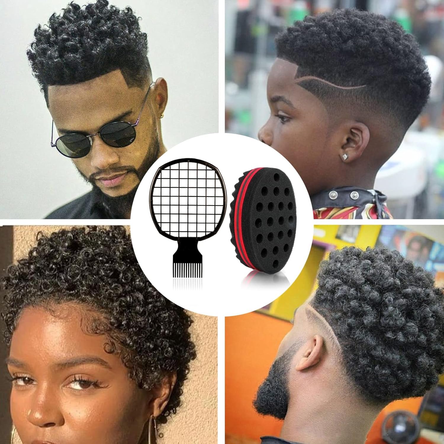 2pcs Afro Twist hair comb spon - đánh giá và giá Afro Pick Comb