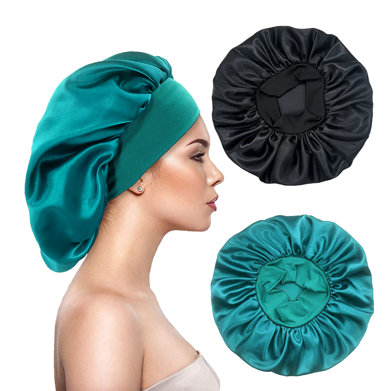 2PCS/LOT Women's Satin Solid B - đánh giá và giá Satin Hair Bonnet