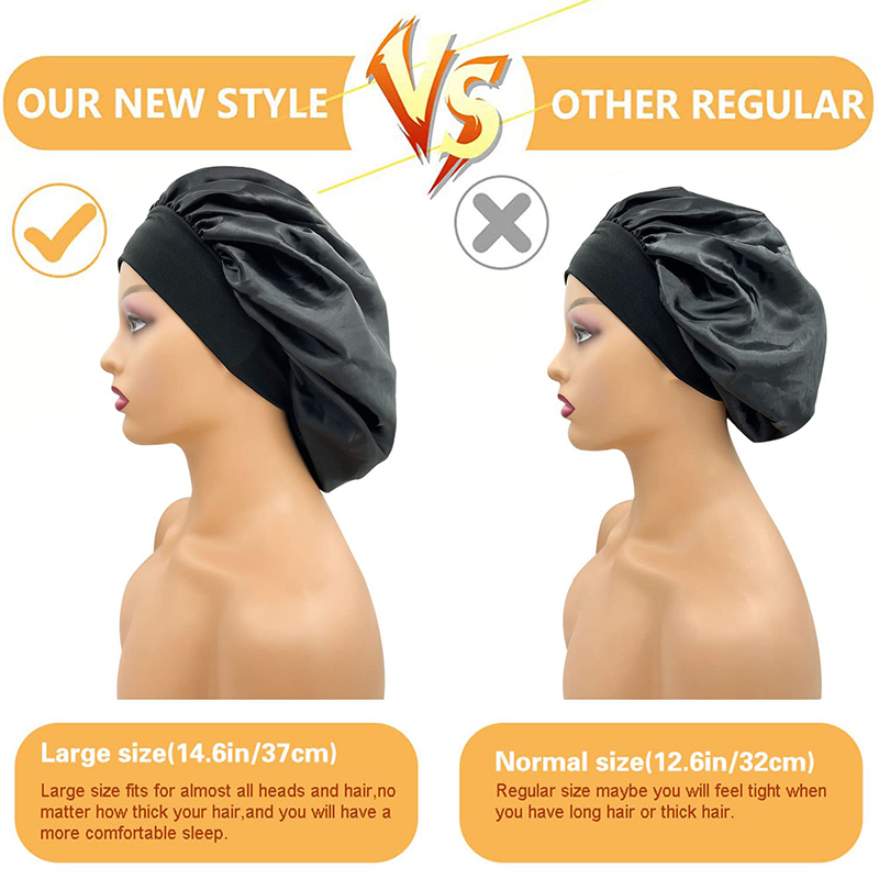 2PCS/LOT Women's Satin Solid B - đánh giá và giá Satin Hair Bonnet