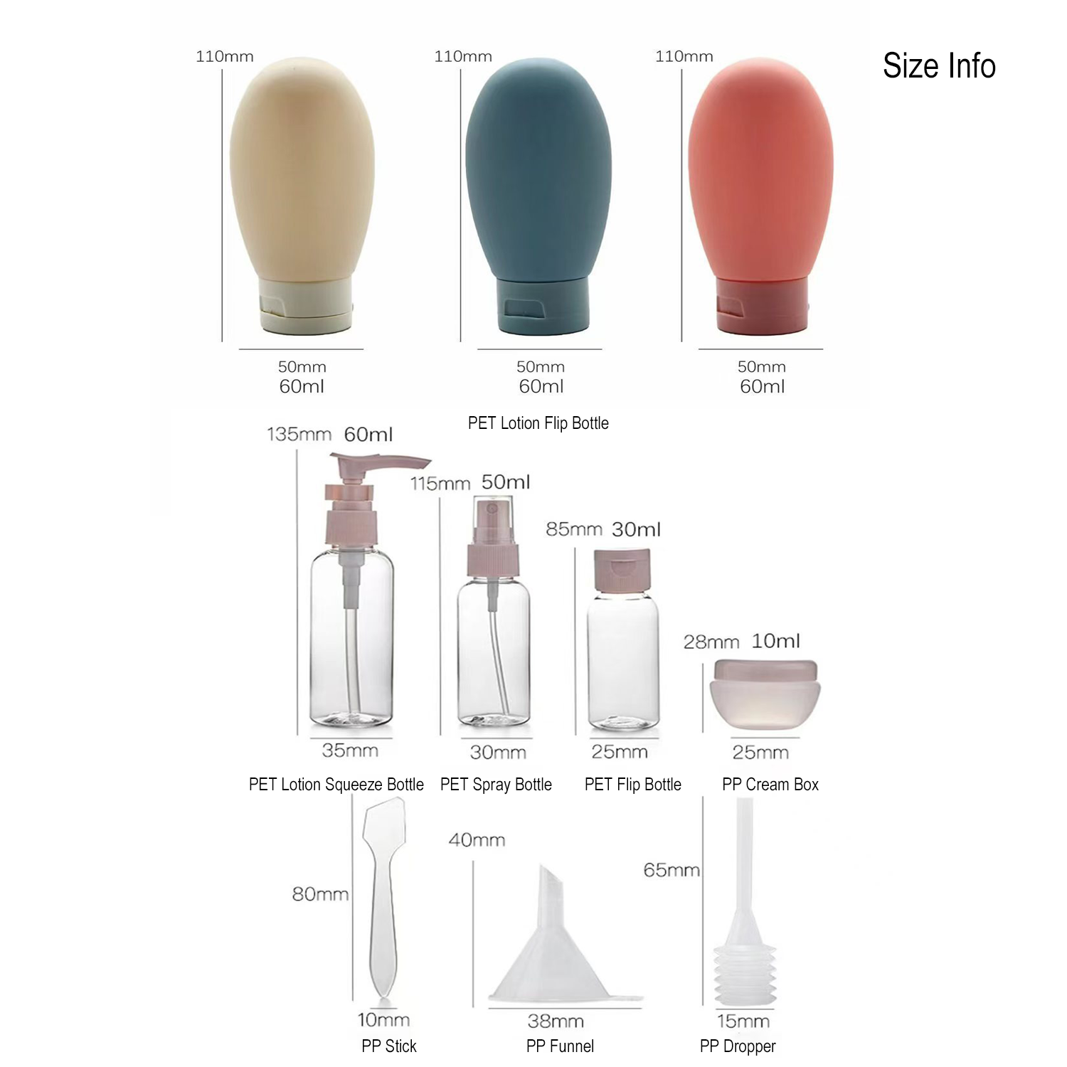 11 Pack Leak Proof Travel Bott - đánh giá và giá Dry Shampoo Travel