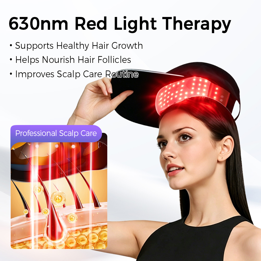 LED Hair Growth Cap Red Blue L - đánh giá và giá Hair Care Frizzy Hair