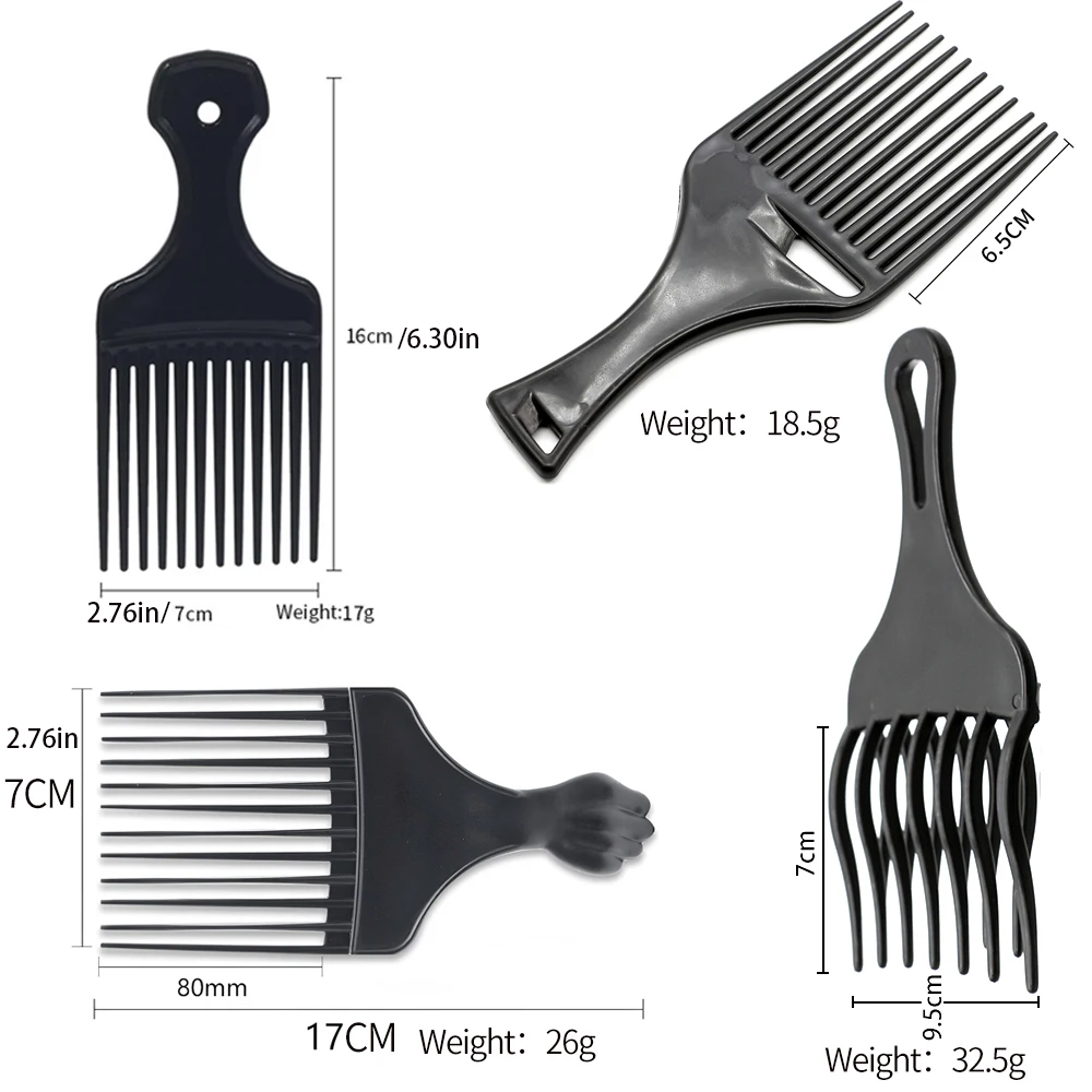 1PCS Black Insert Afro Hair Co - đánh giá và giá Afro Pick Comb