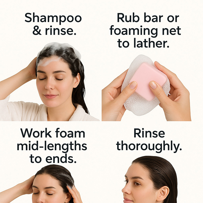 Castor Oil Conditioner Soap Ba - đánh giá và giá Hair Care Frizzy Hair