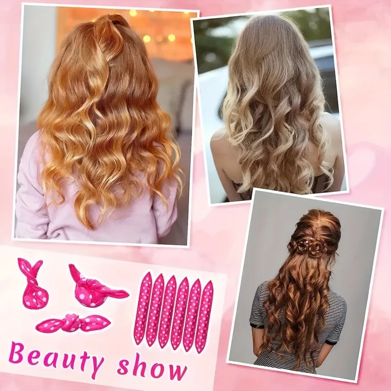 11pcs Hair Curlers Kit Heatles - đánh giá và giá Satin Hair Bonnet