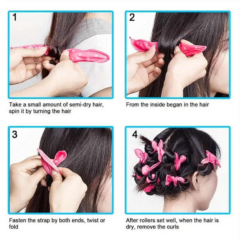 11pcs Hair Curlers Kit Heatles - đánh giá và giá Satin Hair Bonnet