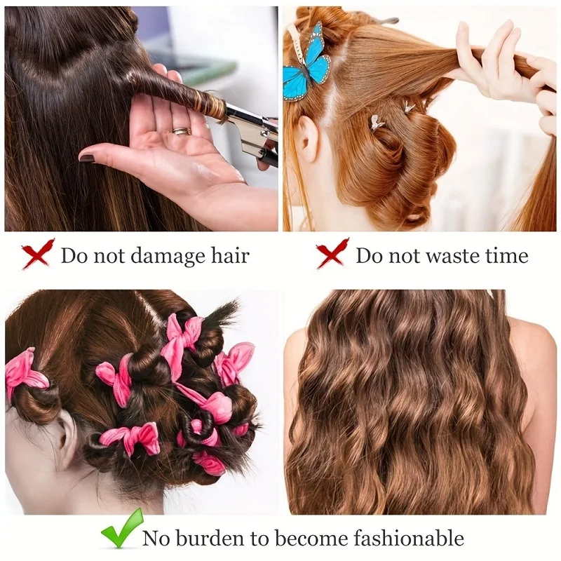 11pcs Hair Curlers Kit Heatles - đánh giá và giá Satin Hair Bonnet
