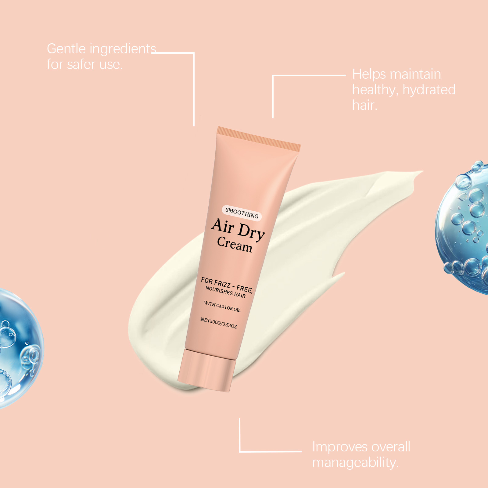 Air Dry Smoothing Hair Cream A - đánh giá và giá Hair Care Frizzy Hair
