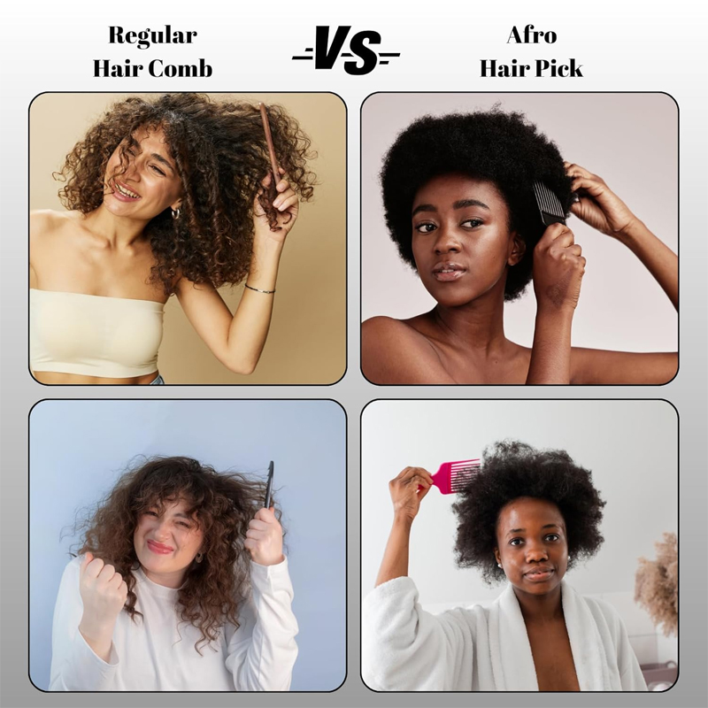 Silicone Magic Twist Hair Brus - đánh giá và giá Afro Pick Comb